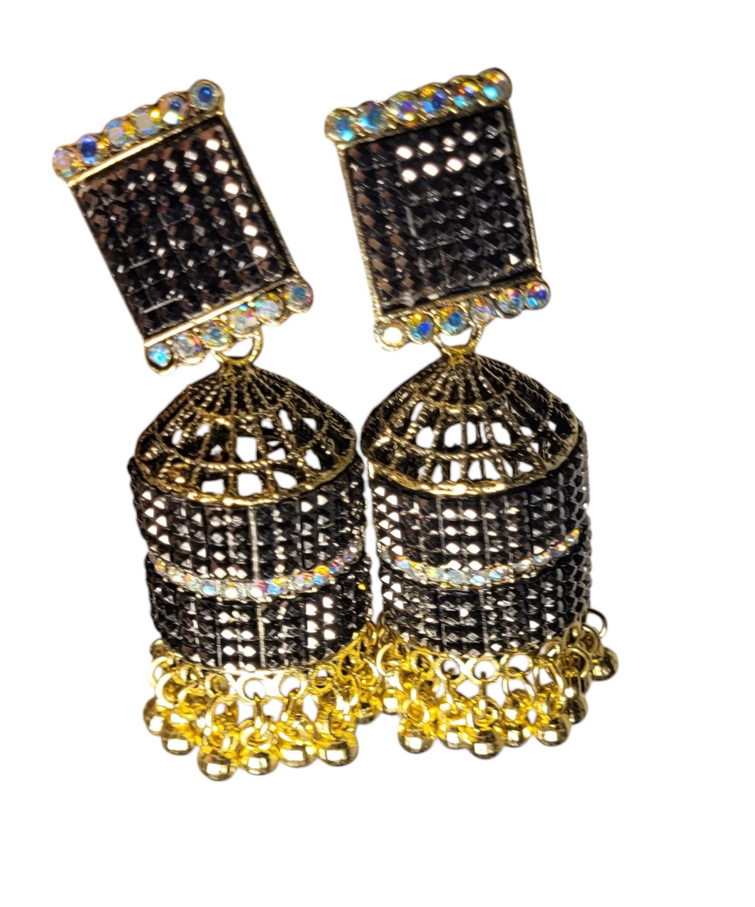 PfauGermany Paar Ohrhänger Jumkha Golden Cage (2-tlg)