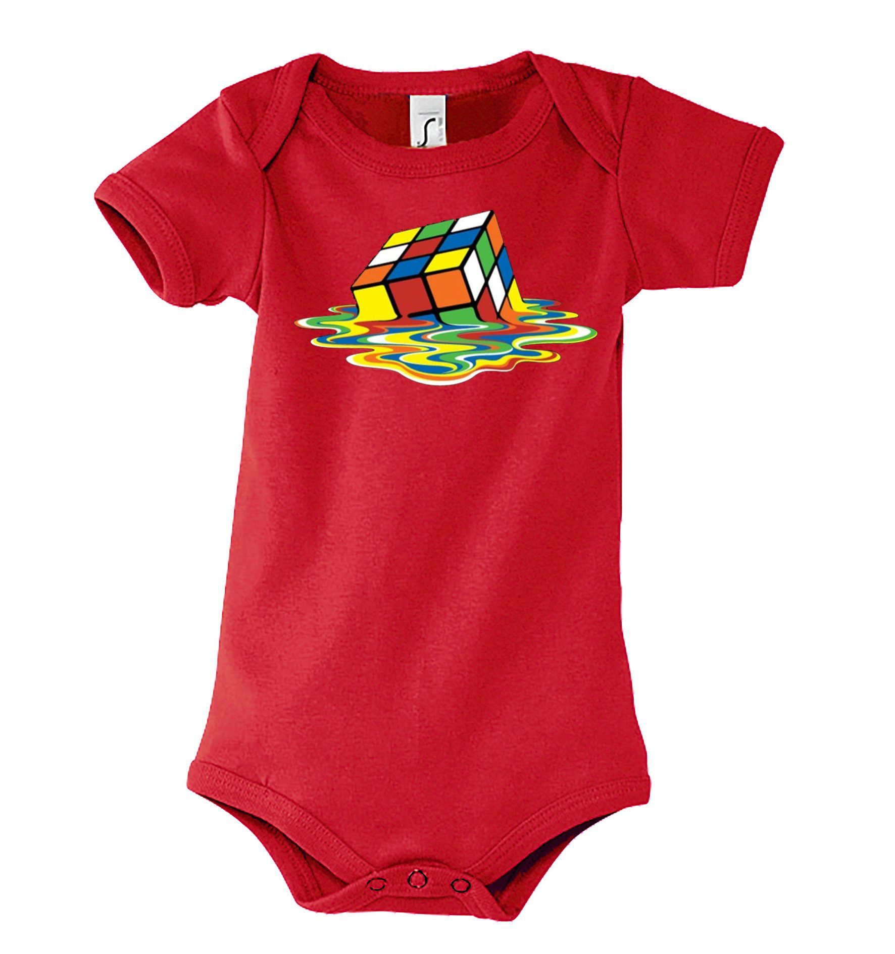 Kurzarmbody Baby Body Zauberwürfel Strampler