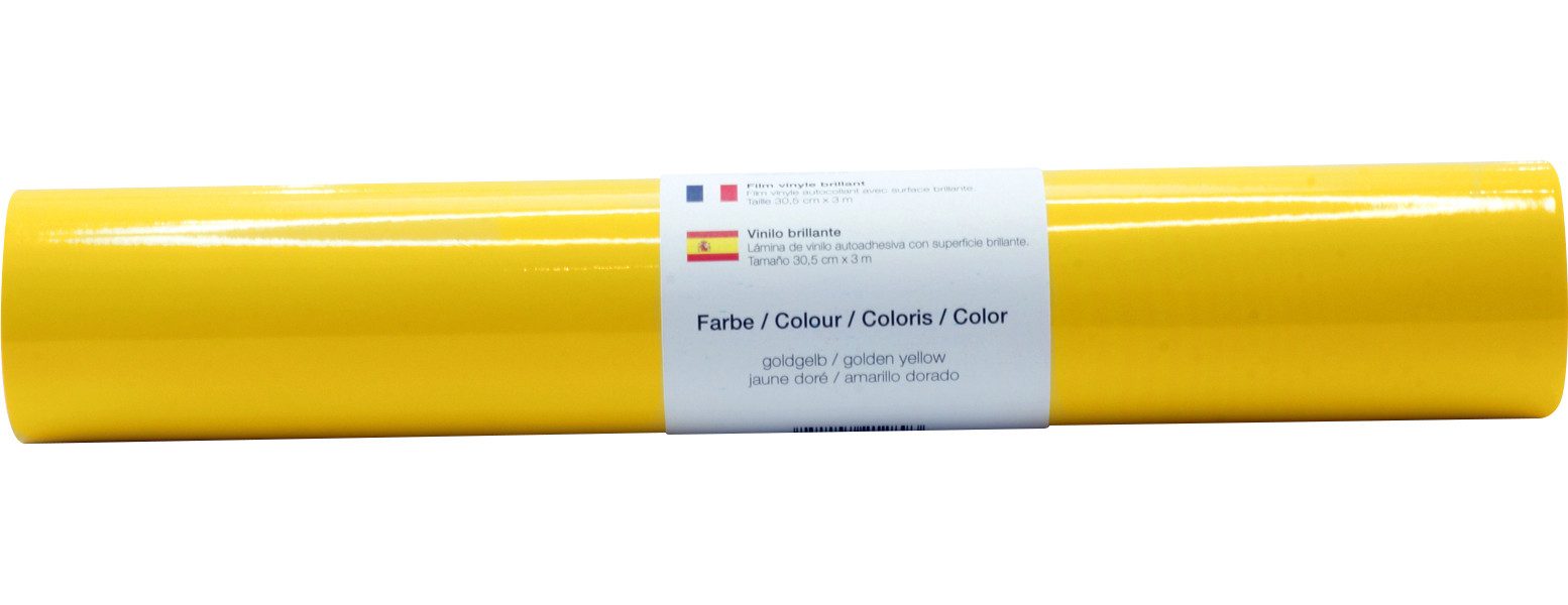 POLI-TAPE Dekorationsfolie Selbstklebende Vinyl Folie Glänzend, 30,5 x 300 cm