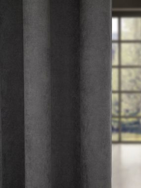Gardine Schiebegardine Blickdichter Wellenvorhang Seitenschals, Plisseeonline, Hakenaufhängung (1 St), blickdicht, Polyester