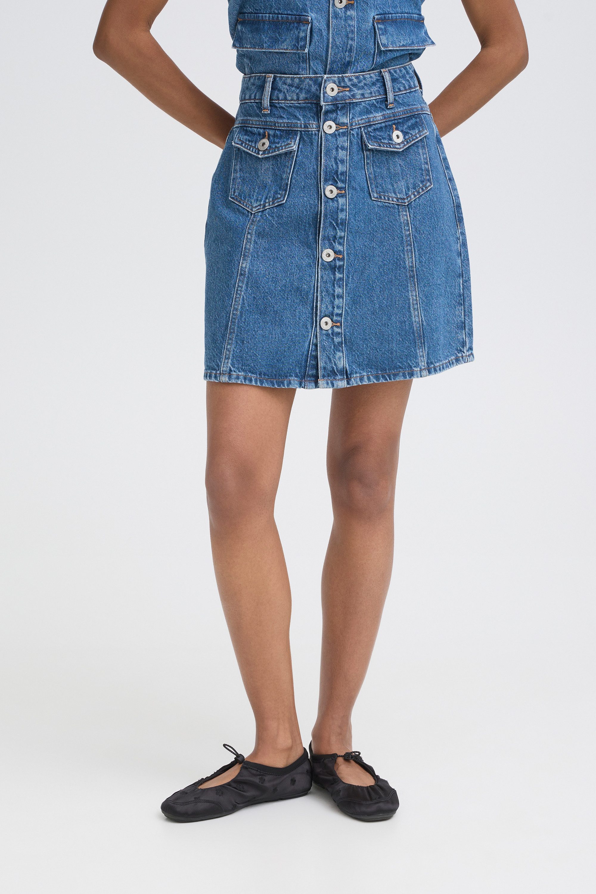 ICHI Jeansrock Denimrock IHPAMILA