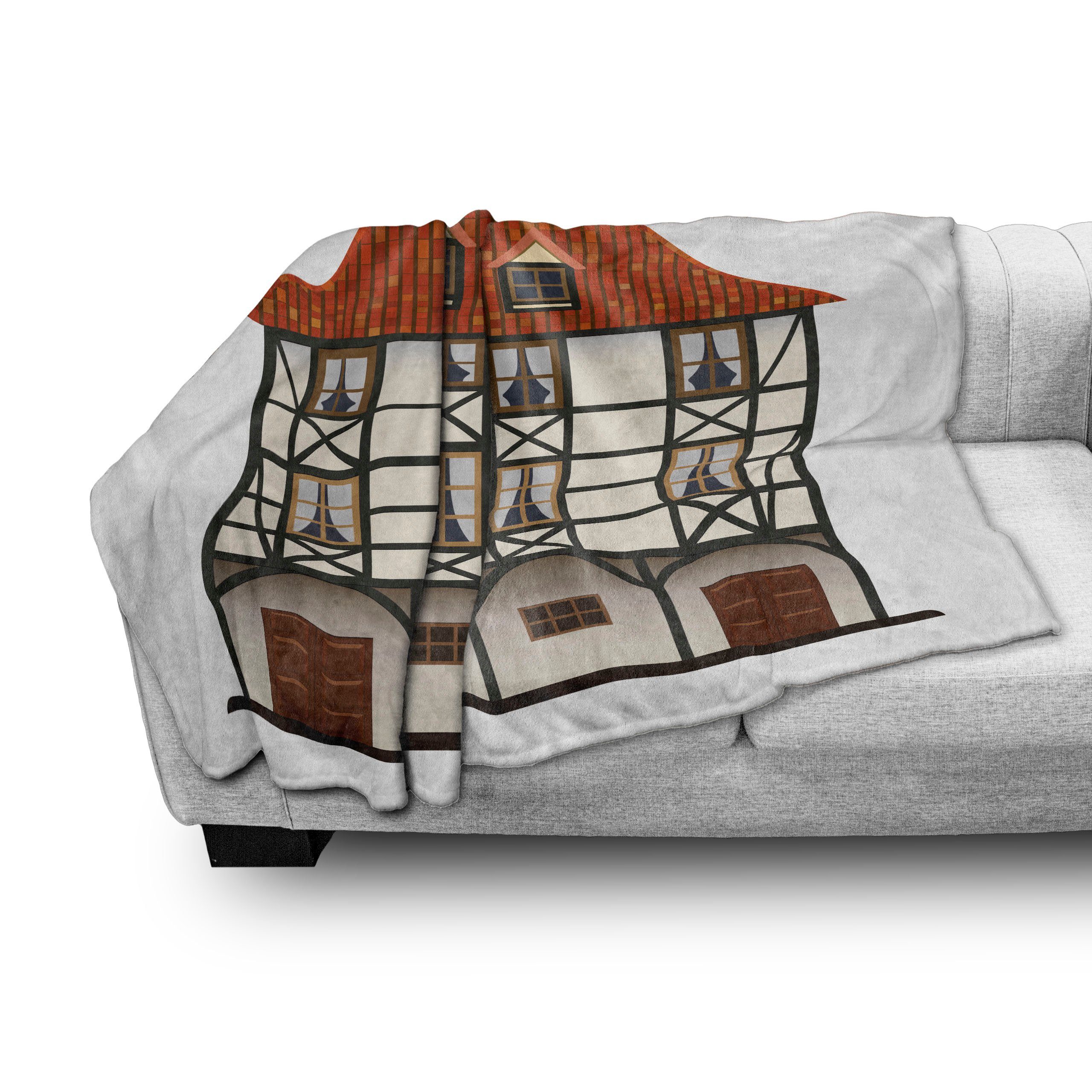 Wohndecke Plüsch Gemütlicher Schweiz Cottage Abakuhaus, Innen- den traditionelle Außenbereich, für und