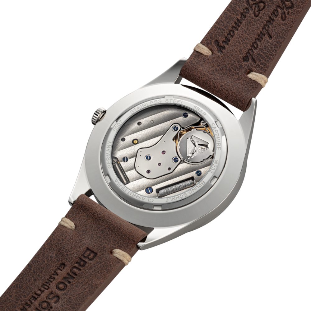 BRUNO SÖHNLE Luxusuhr 17-13232-241 Merano, Bruno Söhnle, Herren, Kalbsleder, Grau. Braun