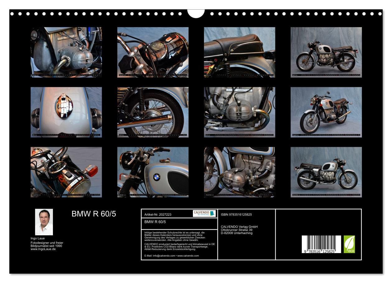 Thumbnail - CALVENDO Wandkalender BMW R 60/5 (Wandkalender 2026 DIN A3 quer), CALVENDO Monatskalender