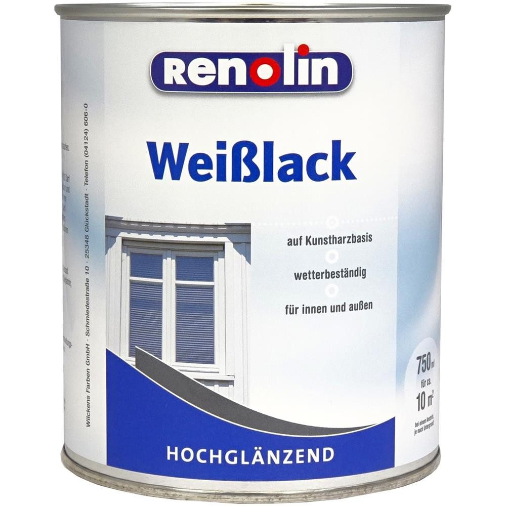 Wilckens Farben Weißlack Renolin, hochglänzend, 750 ml