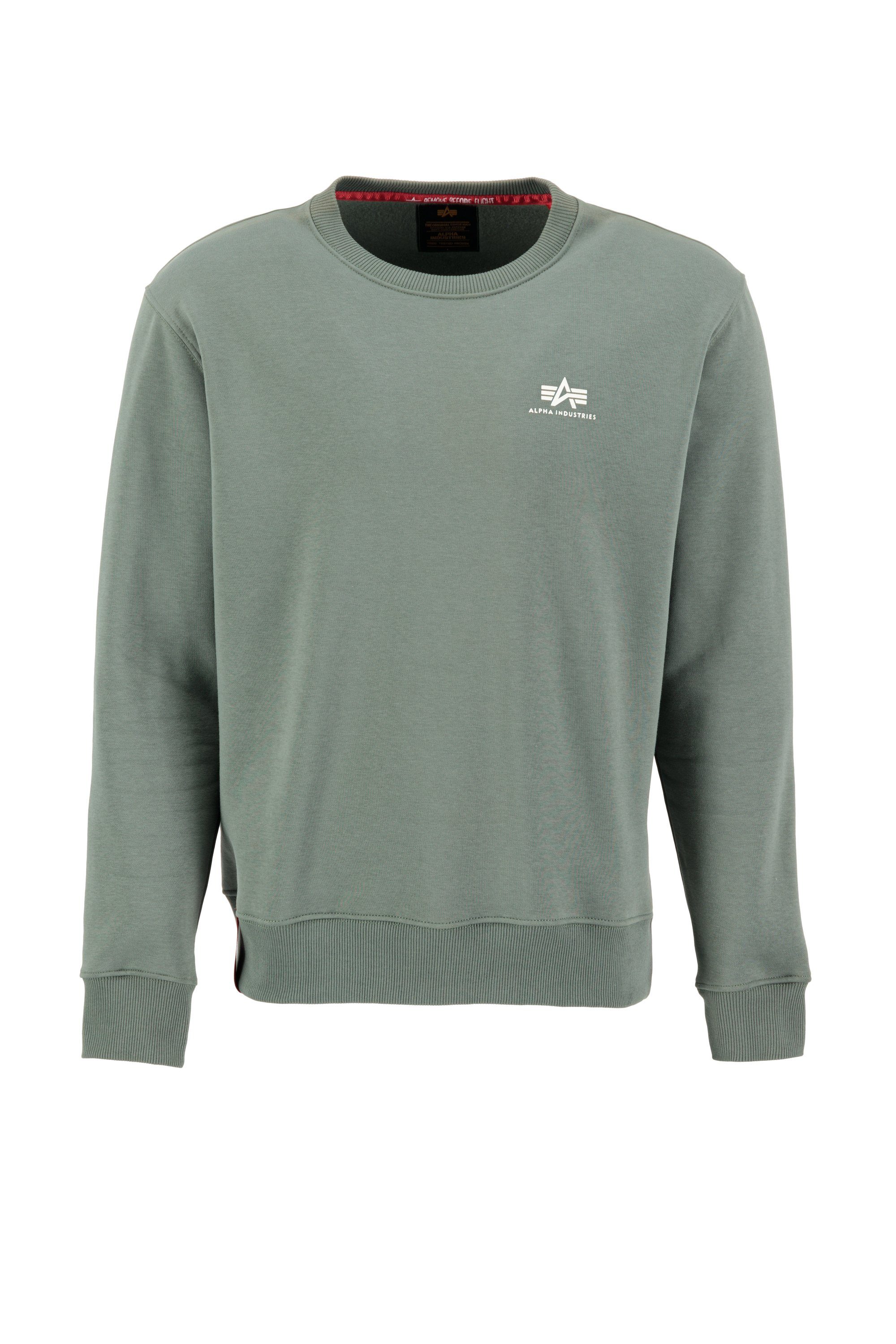 Alpha Industries Sweater Alpha Industries Men - Sweatshirts Basic Sweater Small Logo vintage green