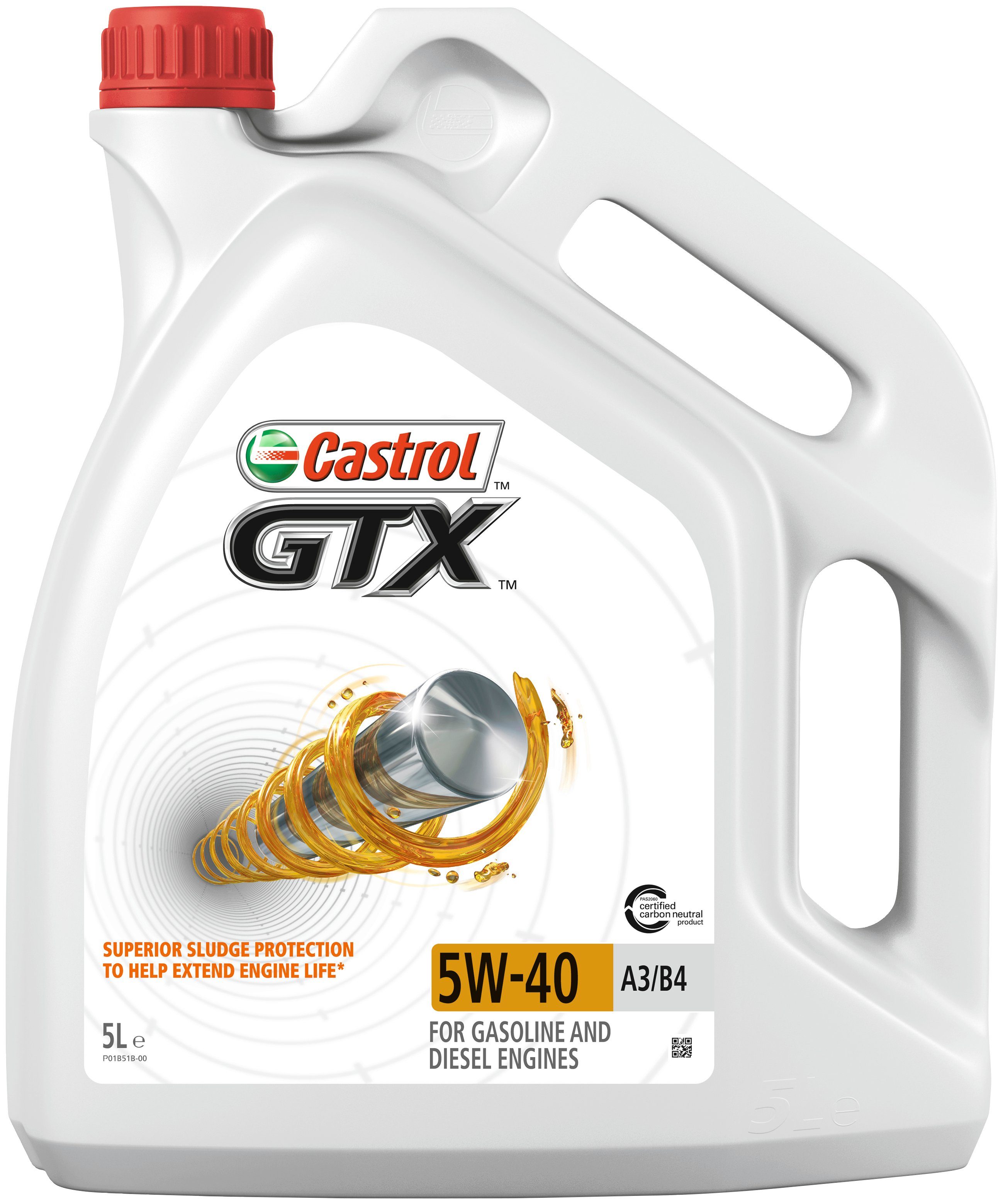 Castrol Motoröl GTX A3/B4, Liter, für 5W-40 5 PKW