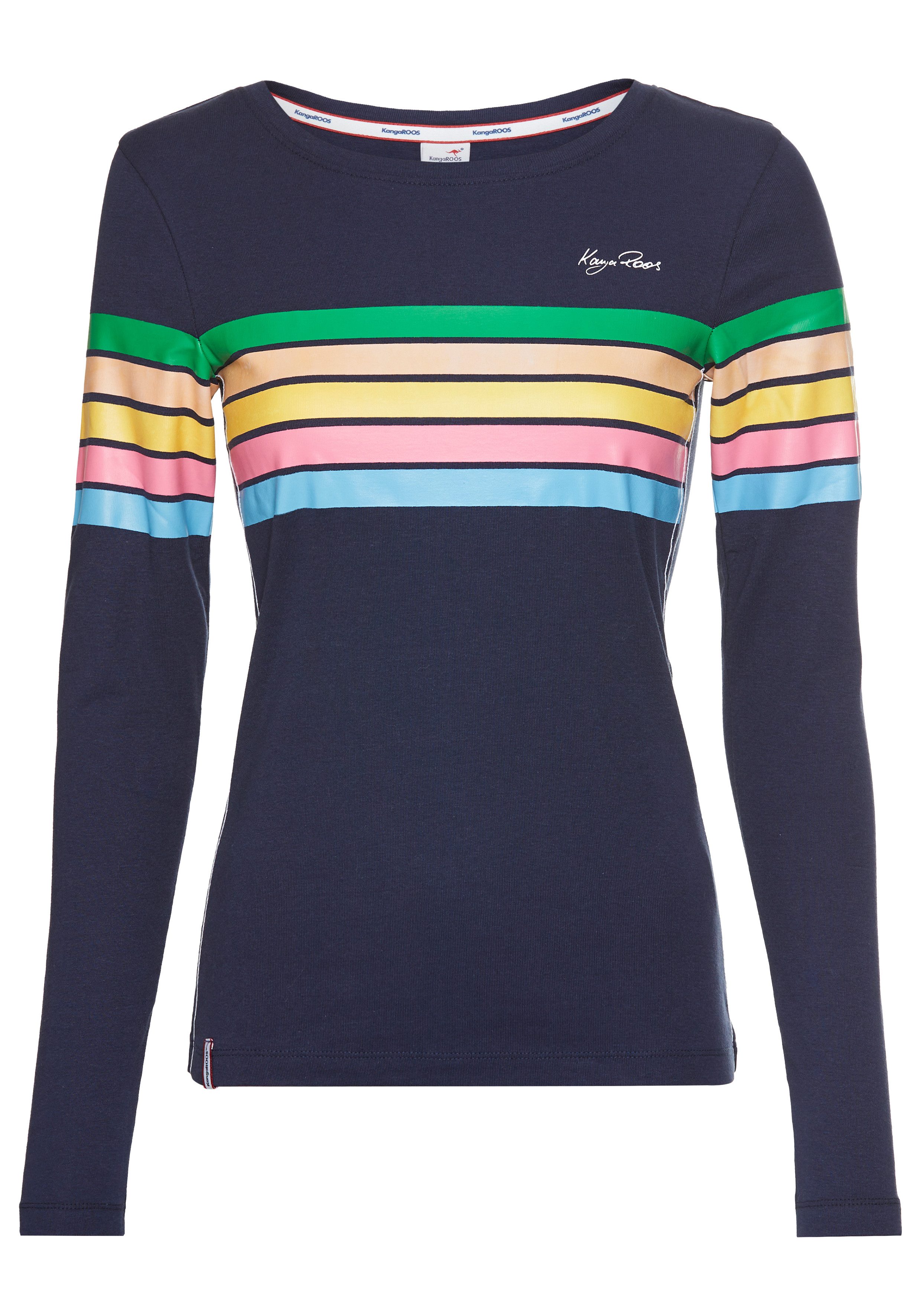 KangaROOS Langarmshirt mit bunten Streifen. € 24,99