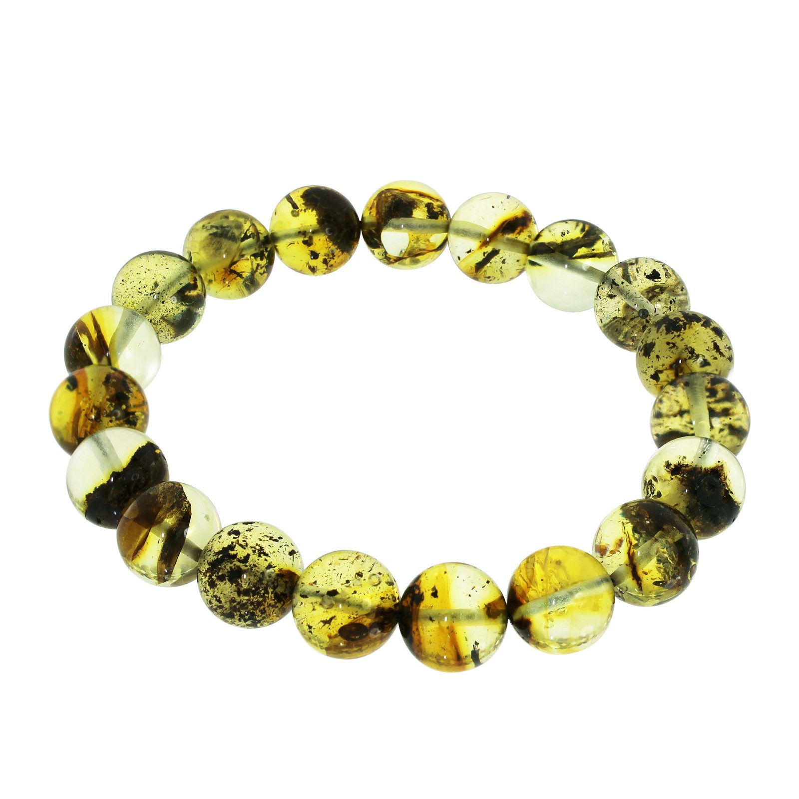 OSTSEE-SCHMUCK Armband Ostsee-Schmuck Armband Kugel 10 mm Armband Kugel 10 mm