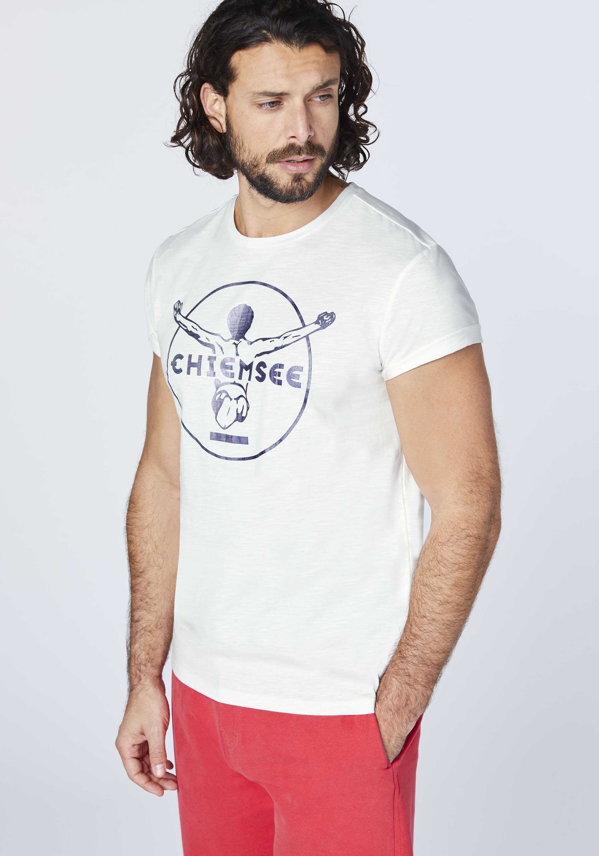 Star Chiemsee Label-Symbol White mit Print-Shirt gedrucktem 1 T-Shirt