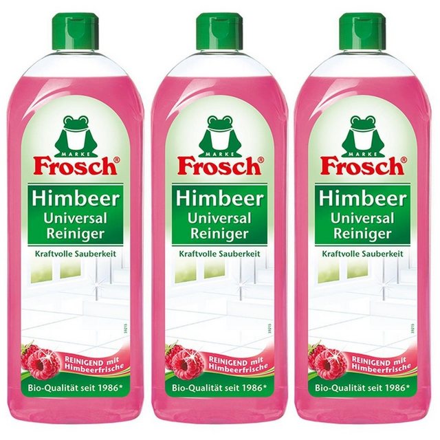 FROSCH Frosch Himbeer Universal-Reiniger 750 ml – Kraftvolle Sauberkeit (3er Allzweckreiniger