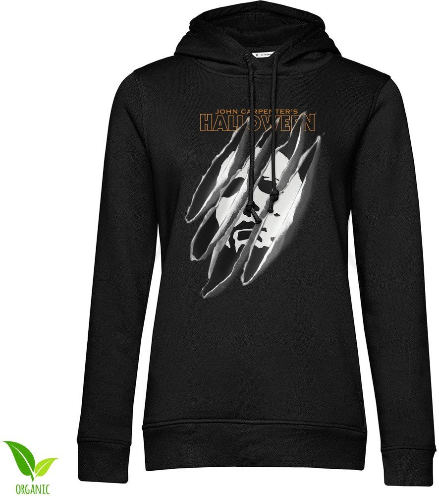 Halloween Hoodie Halloween - Michael Myers Slashed Mask Girly Hoodie