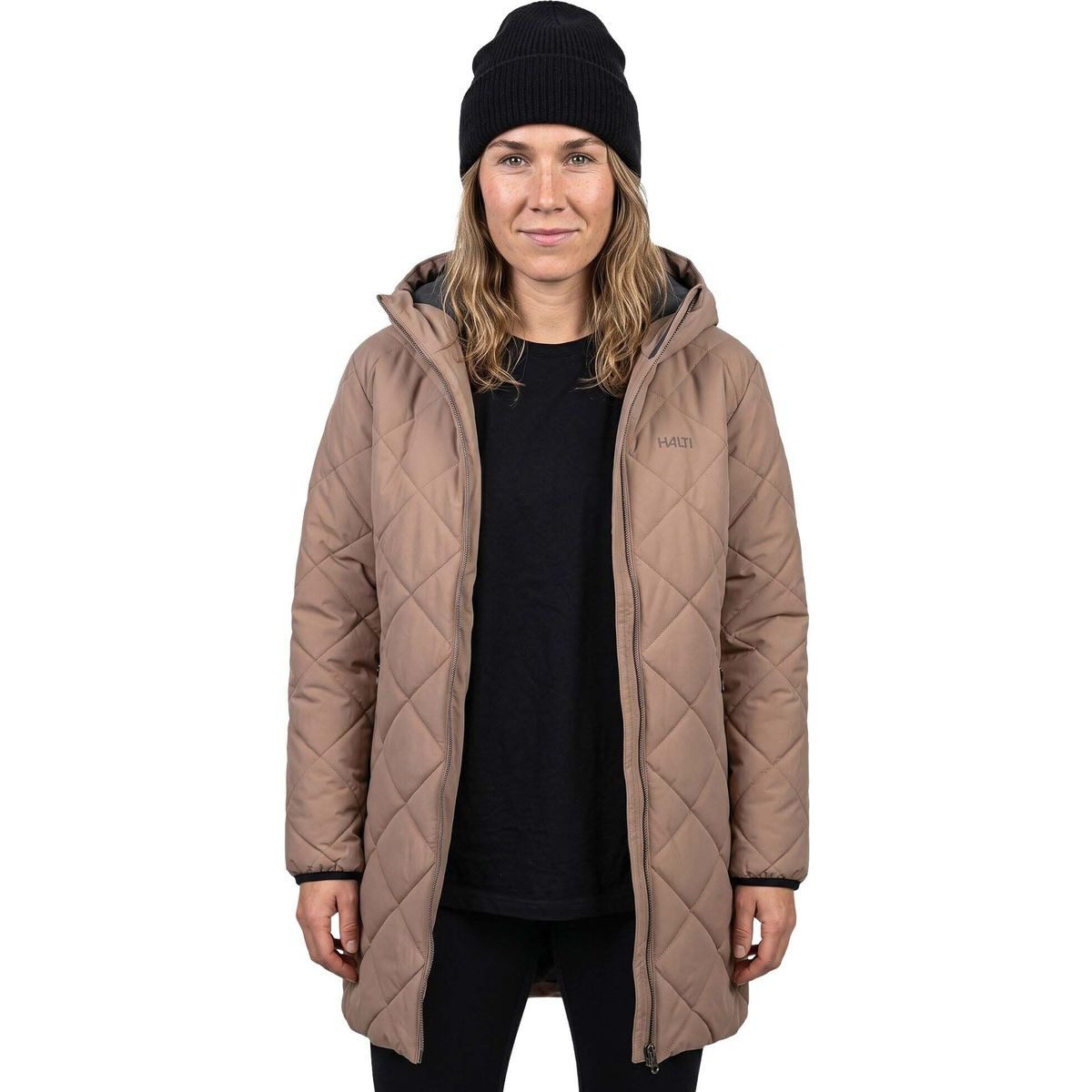 HALTI Outdoorjacke Haapa Quilted Coat Jacket Women's Stilvoller Damen-Steppmantel für Herbst und Winter mit verstellbarer