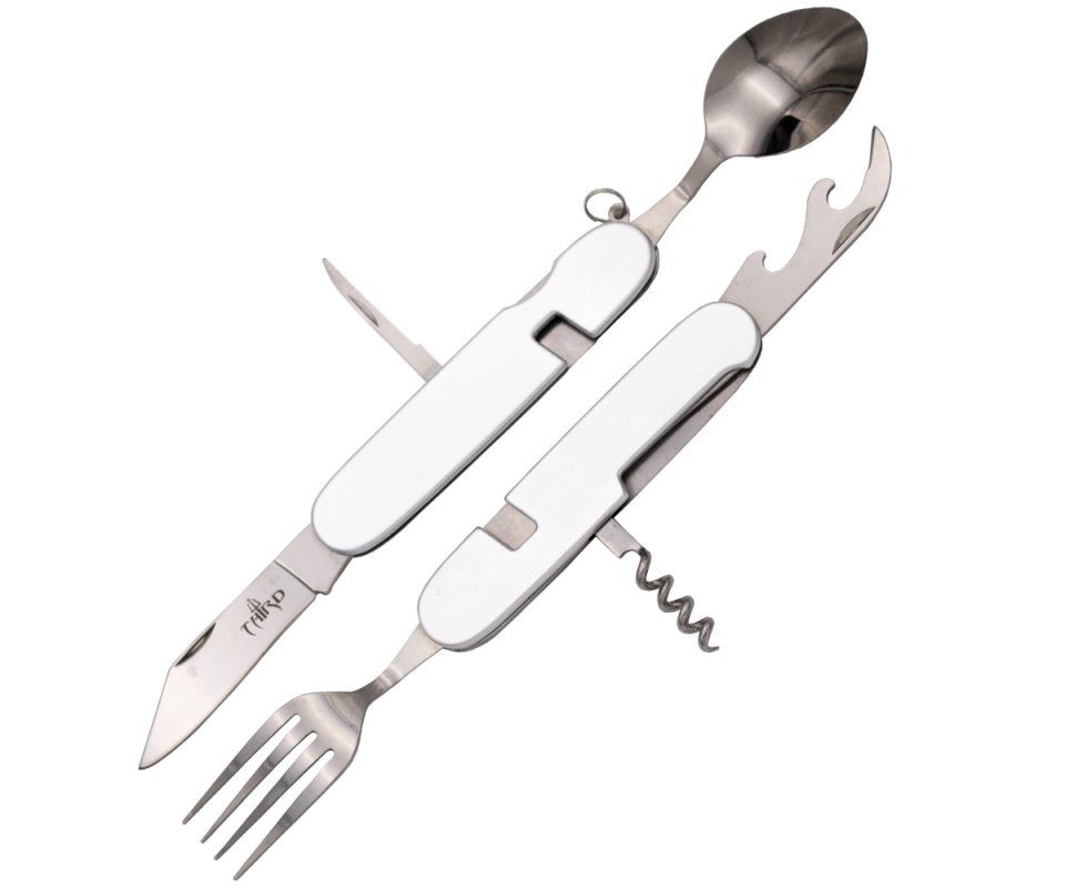 Third Taschenmesser Third Allzweck Taschenmesser, Besteckmesser, Alugriff, Silber, mit Nyl, (2 St), Taschenmesser teilbar