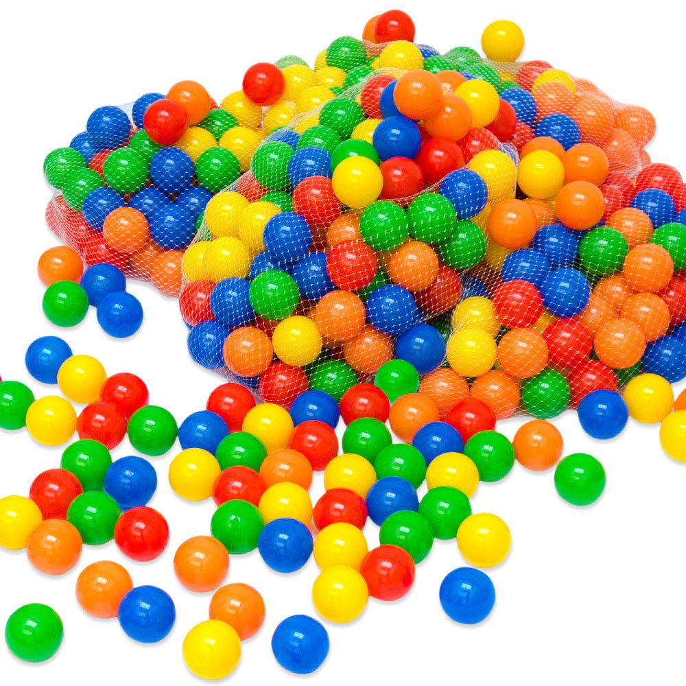 Bällebad-Bälle Baby - 350 Bunte Bälle fürs Bällebad - Geprüfte Spielbälle für Kinder