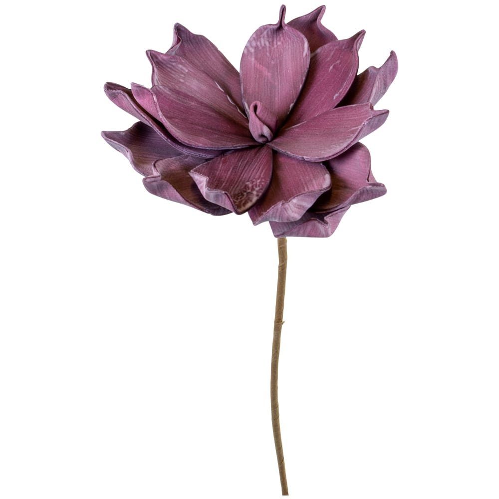 Kunstblume Kunstblumen Magnolie lila Pflanzen Deko günstig online kaufen