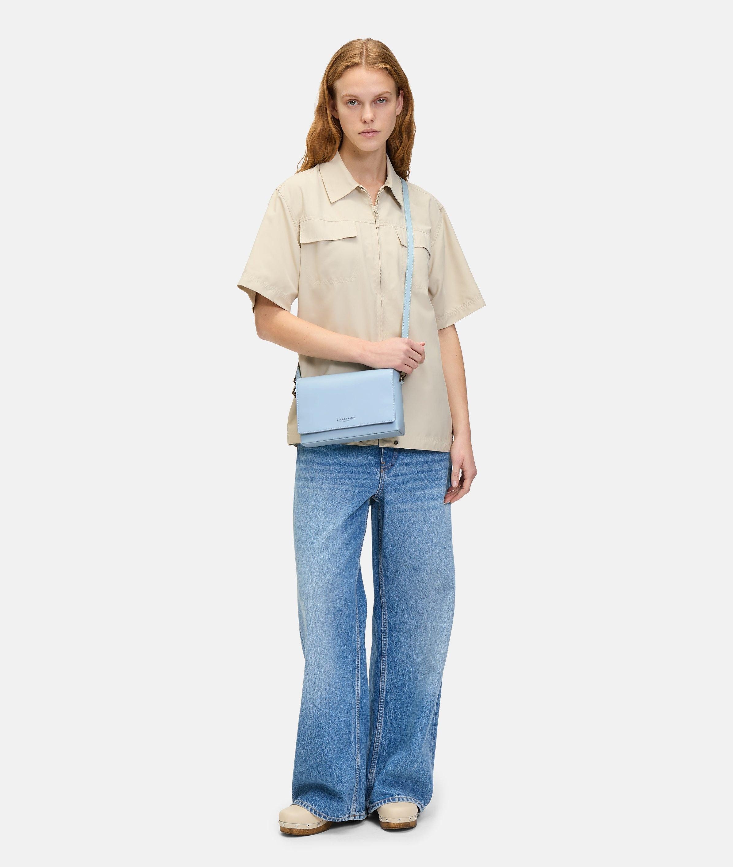 Liebeskind Berlin Umhängetasche Hilla Crossbody M, Mittelgroße Crossbody Bag aus Schafsleder