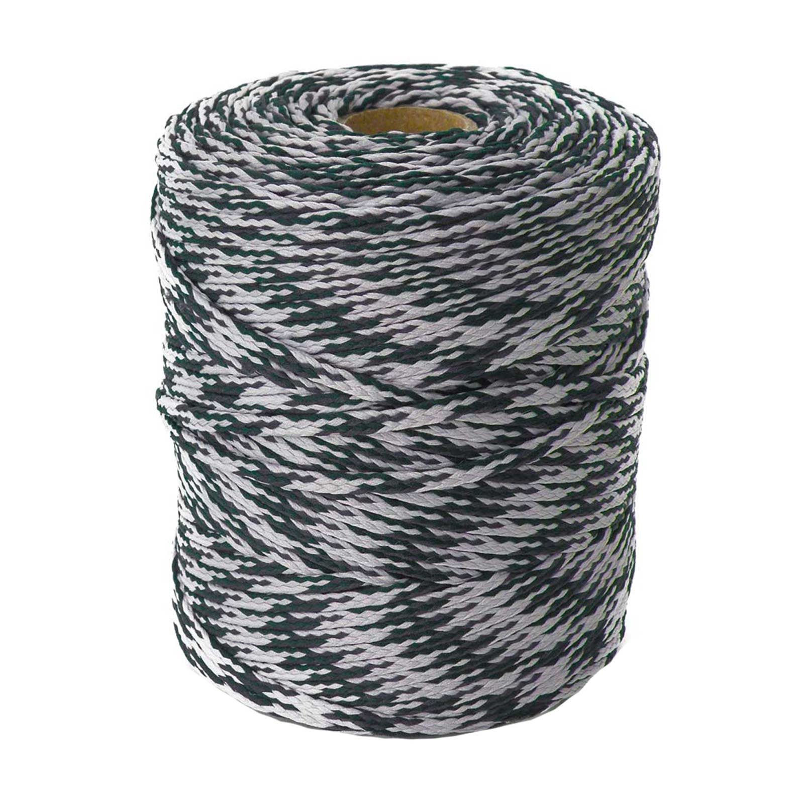 maDDma Seil 100m Polyester-Schnur Kordel 4mm, mehrfarbig, verschiedene Farben, schwarz/grau