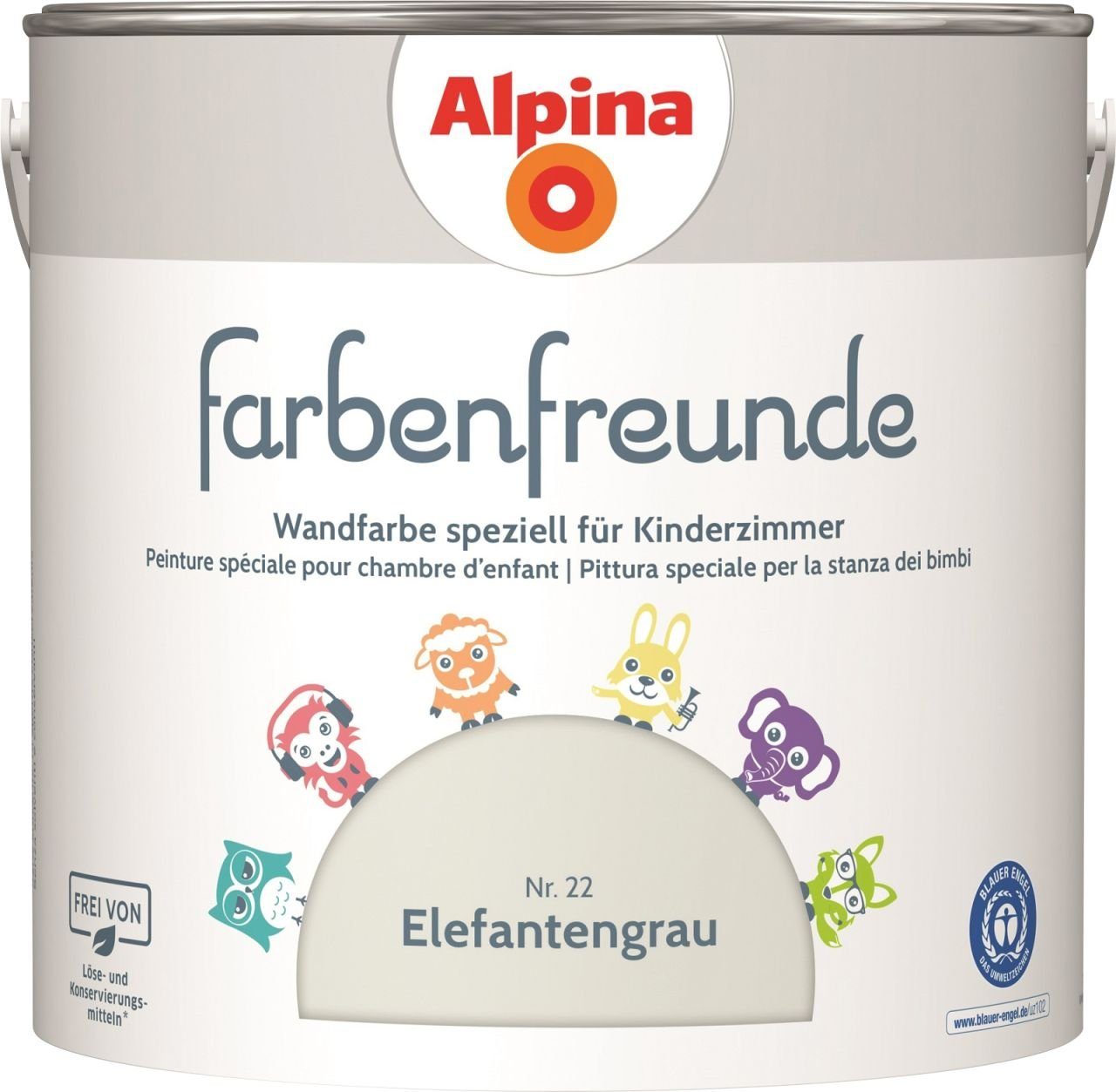 Alpina Wandfarbe Alpina Farbenfreunde Nr. 22 elefantengrau 2,5 L