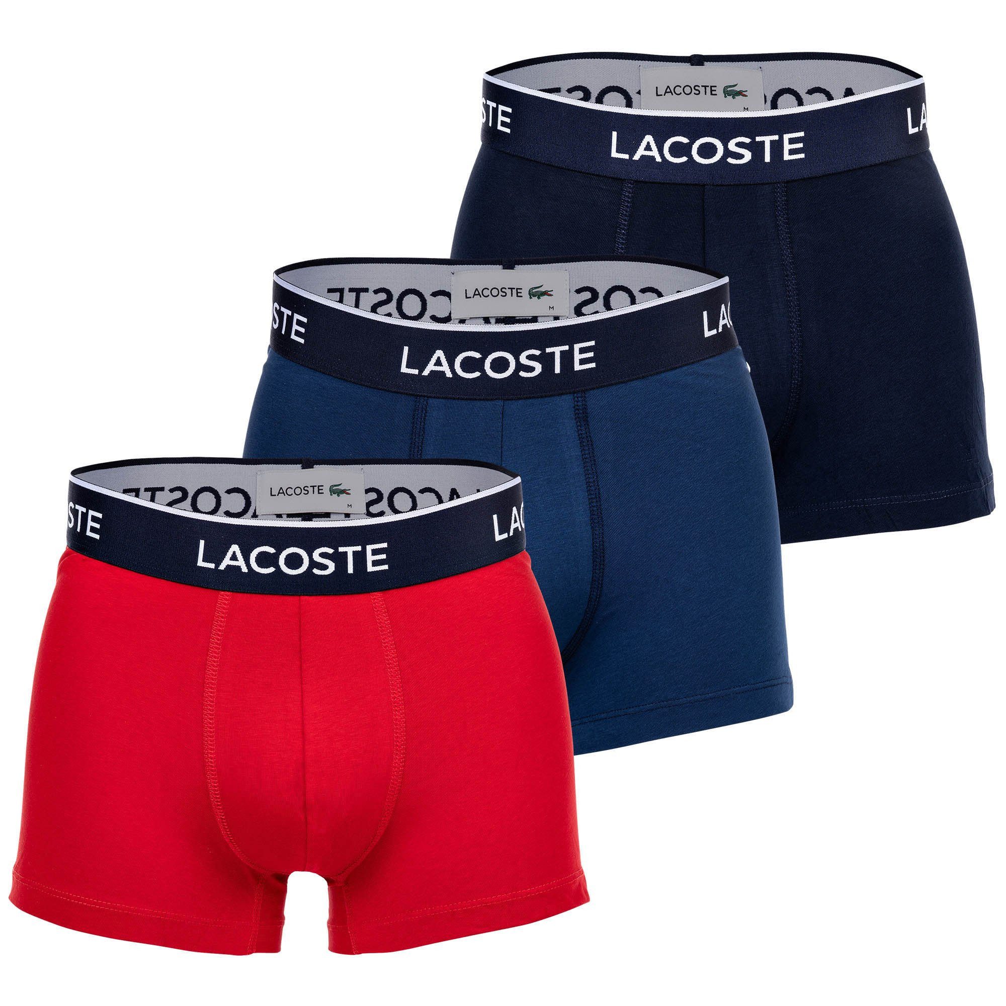 Lacoste Boxer Herren Boxershort 3er Pack Baumwolle (Packung, 3er Pack)
