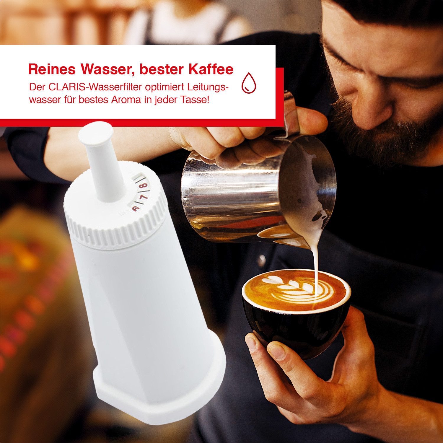 SOLIS OF SWITZERLAND Wasserfilter CLARIS, 2er Set, für besseren Geschmack