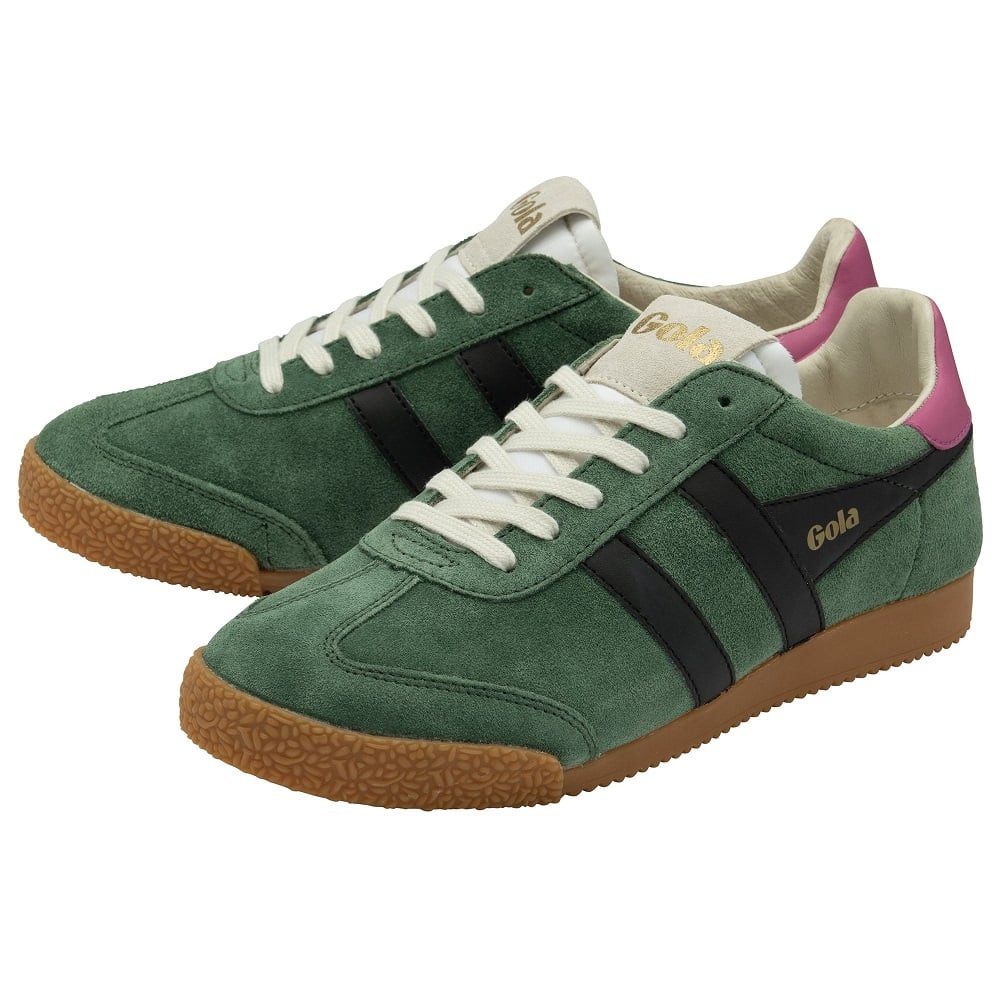 Gola Elan dunkelgrün/schwarz/fuchsia Damen Sneaker günstig online kaufen