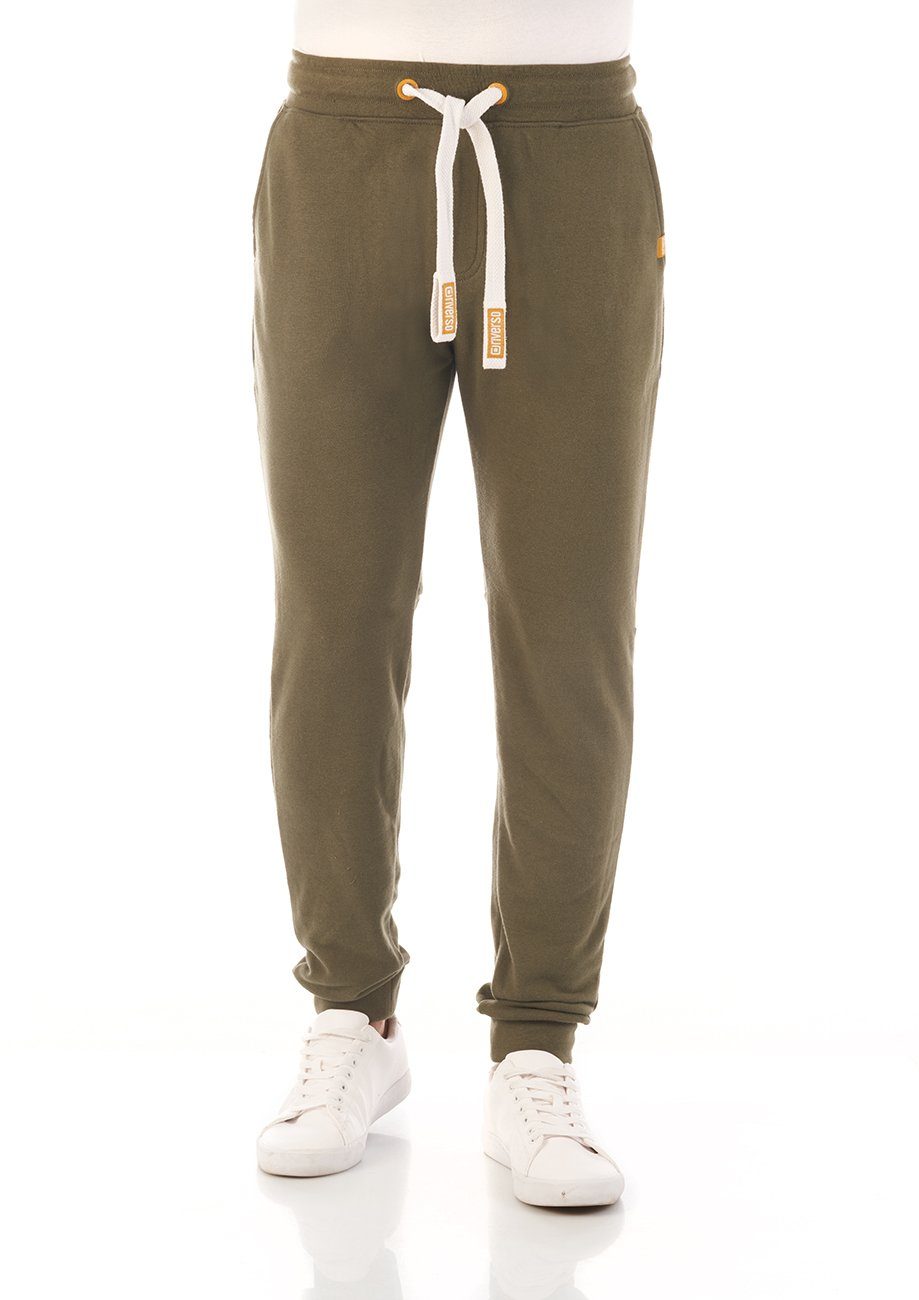 Green Fit Slim (12400) Baumwollmischung riverso Ivy Jogginghose RIVTim aus Sweathose Herren pflegeleichter Trainingshose