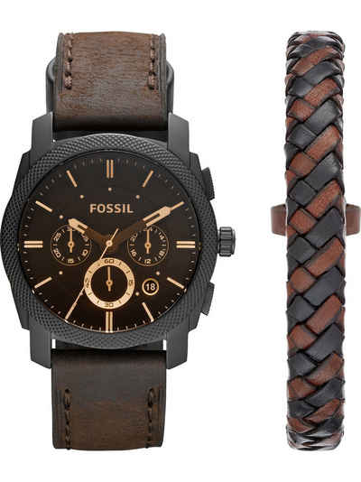 Fossil Quarzuhr Fossil Herren-Uhren-Sets Analog Quarz