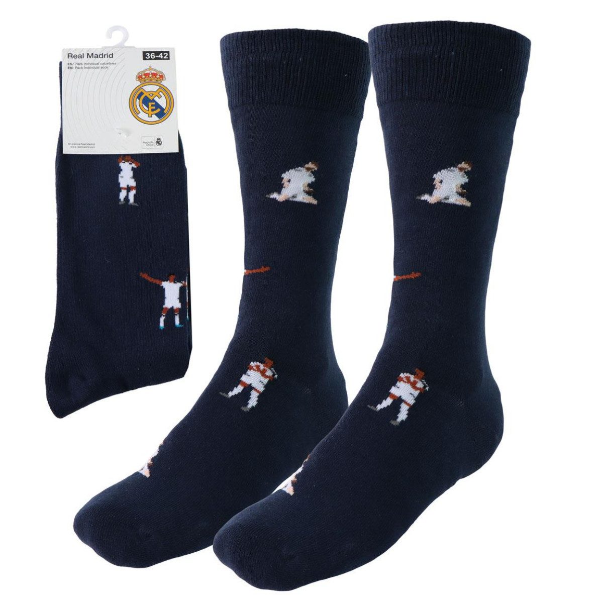 Real Madrid Sportsocken Kinder Set aus Baumwolle im Mehrfachpack für Alltag und Freizeit (Packung)