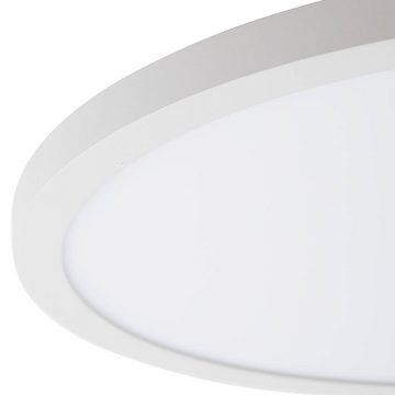 Arcchio LED Panel Brenda, dimmbar, LED-Leuchtmittel fest verbaut, Farbwechsel warmweiß / tageslicht, Modern, Aluminium, Kunststoff, weiß, inkl. Leuchtmittel,dimmbar,inkl.
