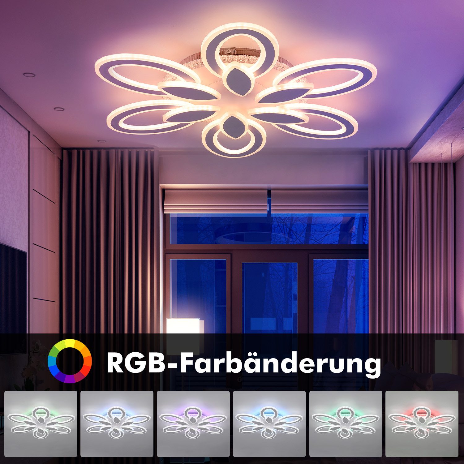 oyajia LED Deckenleuchte 95W Deckenleuchte mit günstig online kaufen