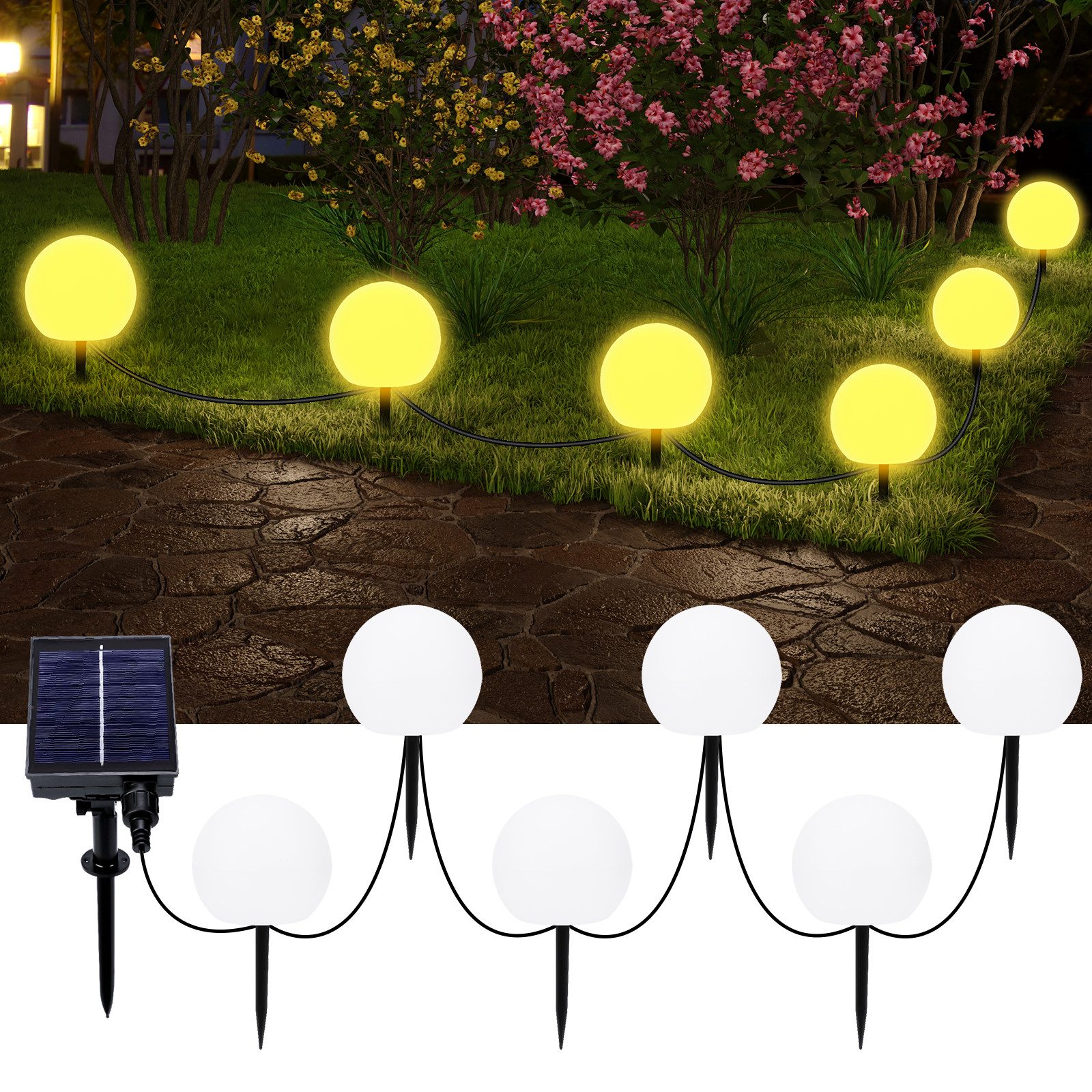 BlingBin LED Solarleuchte Solarlampen für Außen günstig online kaufen