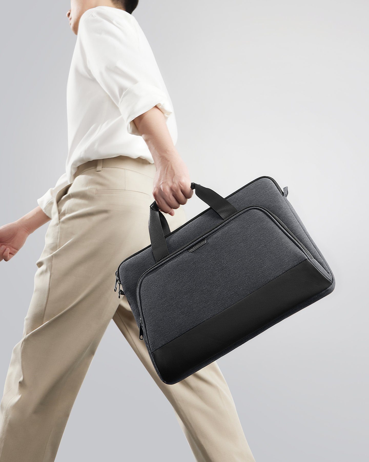 Inateck Laptoptasche 15,6 Zoll kompatibel mit 15-16 Laptop/Chromebook/Notebook für Pendler, Mit abnehmbarem Schulterriemen