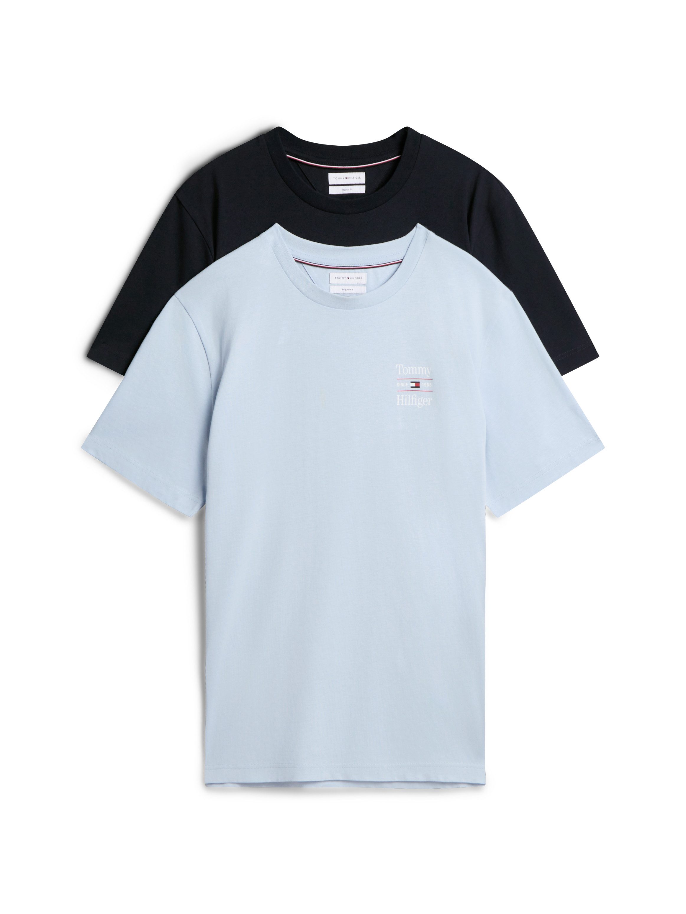 Tommy Hilfiger T-Shirt 2 PACK CHEST GRAPHIC REG TEES (2-tlg)