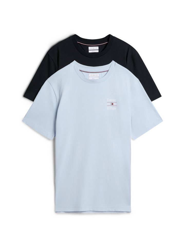 Tommy Hilfiger T-Shirt 2 PACK CHEST GRAPHIC REG TEES (2-tlg)