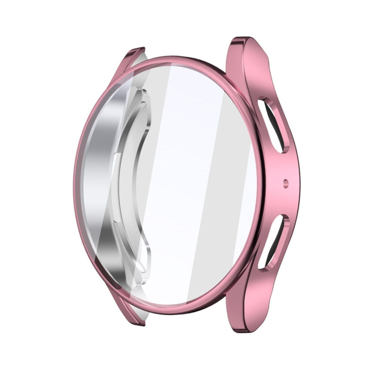 Wigento Smartwatch-Hülle Für Samsung Galaxy Watch 7 40mm Full Cover Watch TPU Hülle Case Pink