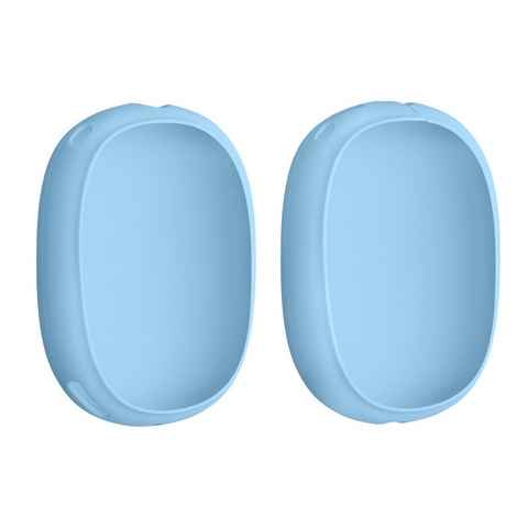 kwmobile Kopfhörer-Schutzhülle Hülle für Apple AirPods Max -Kopfhörer Cover, Silikon Schutzhülle Schutzcover in Hellblau