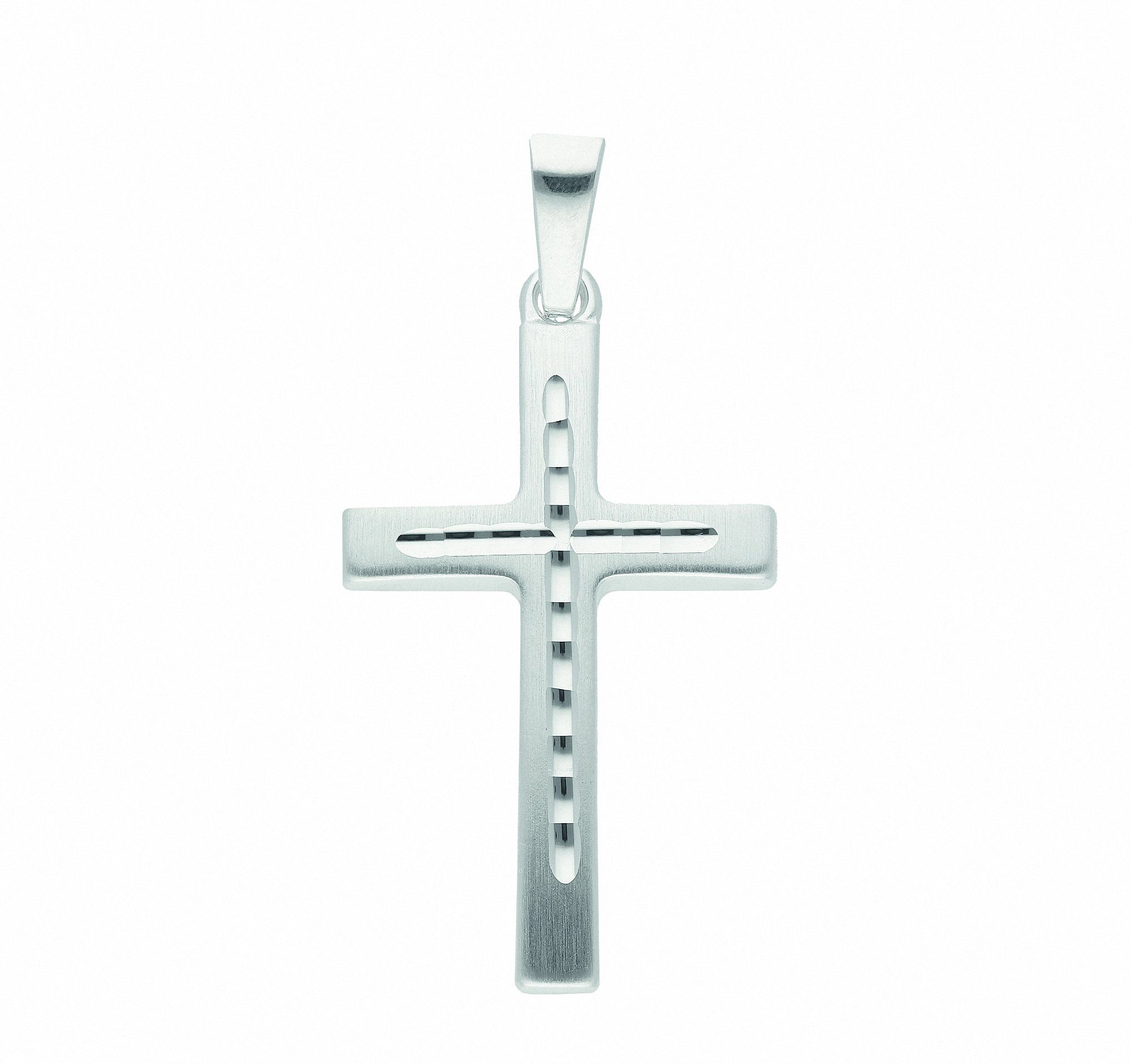 mit 21,3 mm Anhänger, Silber - mm - Maße Halskette, Adelia´s Kreuz Höhe Set mit des Breite Anhängers Schmuckset - 14,2 Anhänger 925 Kette