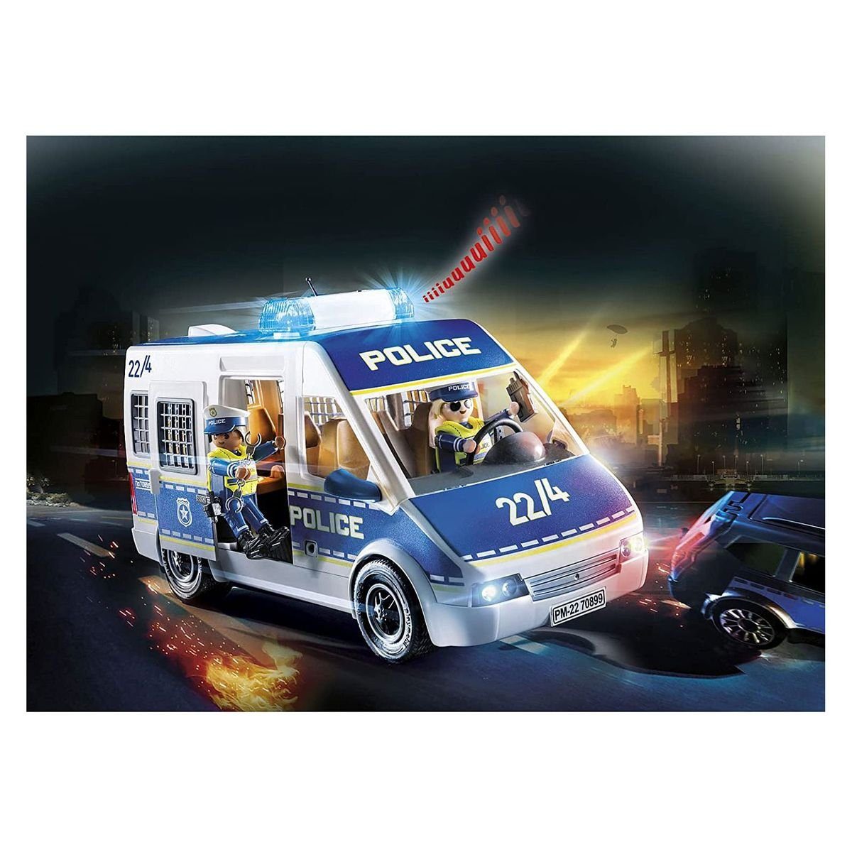 Action Polizei-Mannschaftswagen PLAYMOBIL® Spielwelt und City 70899 - Sound mit - Playmobil® Licht