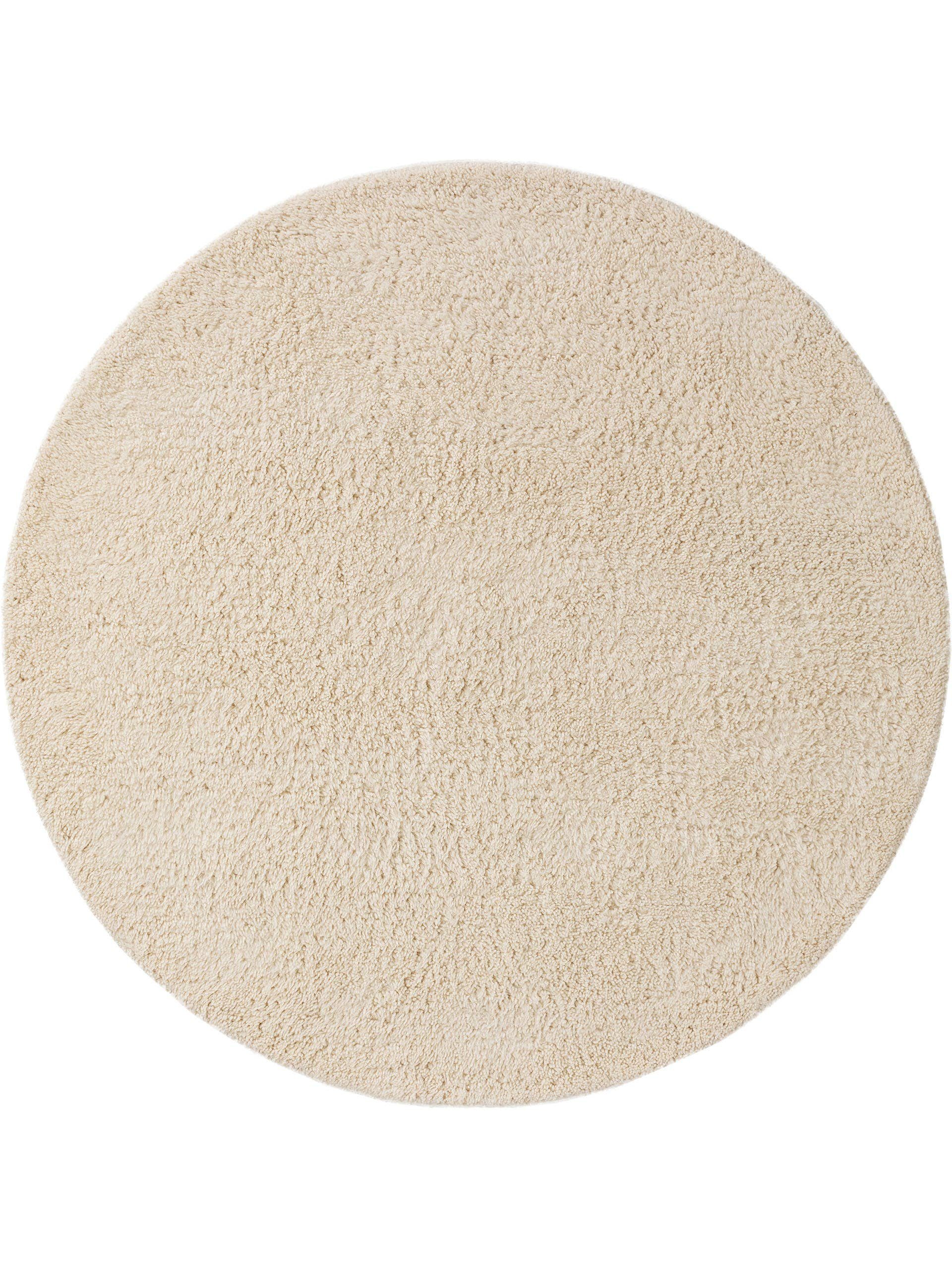 benuta Wollteppich Berber, rund, Höhe: 31 mm, Wolle, Teppich Wohnzimmer, Schlafzimmer, Esszimmer, Flur, Hygge & Cozy