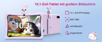 DOOGEE U9 Tablet (10", 64 GB, Android 13, Kinder Tablet(1 TB TF)WiFi-6, BT5.0,OTG,Apps,Kindersicherung mit Hülle)