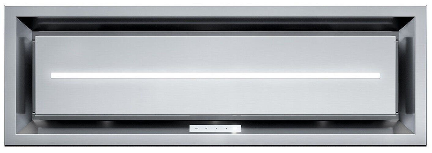 Baumann Deckenhaube Aurora 9030 Aurora 9030, Dunstabzugshaube 90cm, Edelstahl, 857 m³/h, LED-Strip