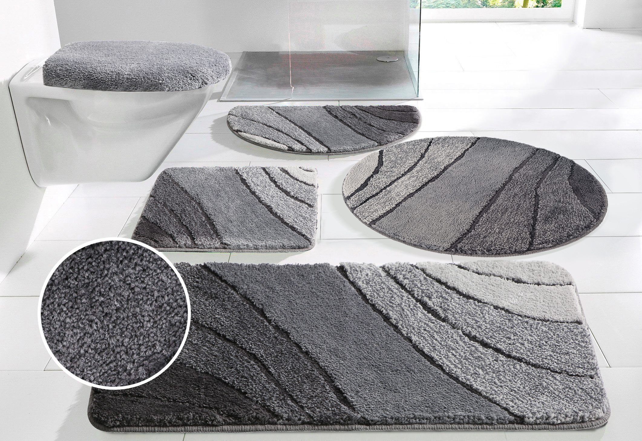my home Badematte Josie, Badvorleger, Badezimmer günstig online kaufen