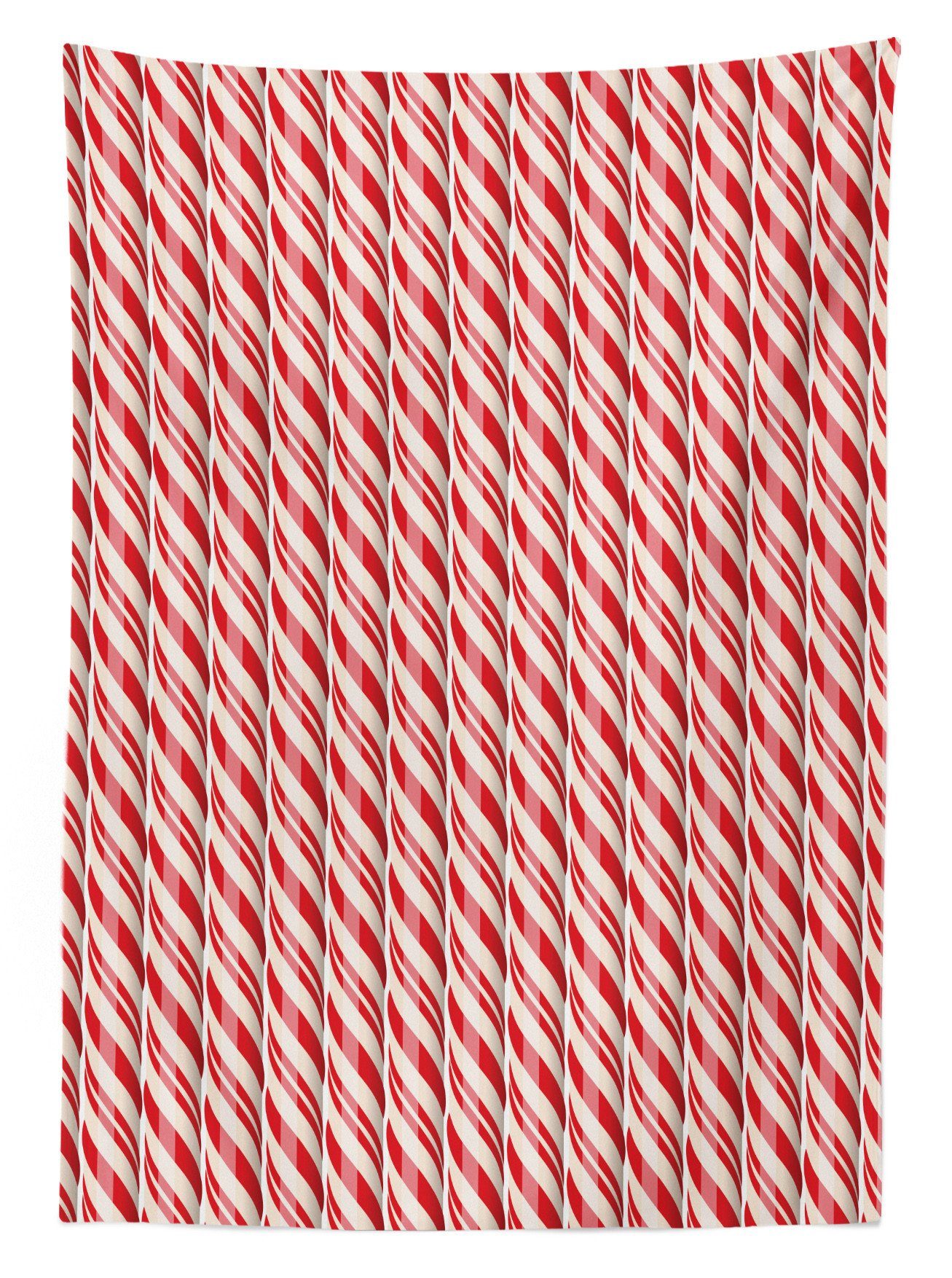 Weihnachtsbonbons Für Waschbar den Rote Farbfest geeignet Klare Außen Tischdecke Bereich Zuckerstange Abakuhaus Farben,
