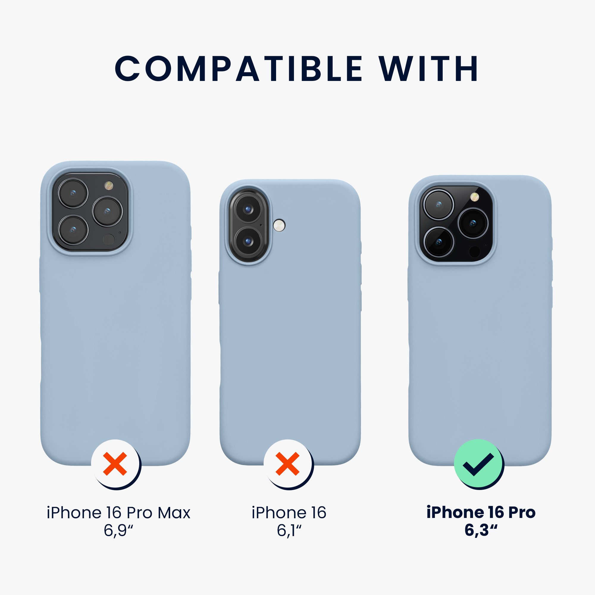 kwmobile Handyhülle Hülle für Apple iPhone 16 Pro, Hülle Silikon gummiert - Handyhülle - Handy Case Cover