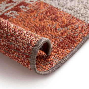 Teppich Cosio, 4 Farben & 4 Größen, In- & Outdoor geeignet, 100% Polypropylen, Kubus, Rechteckig, Höhe: 7 mm, pflegeleicht, Wohnzimmer