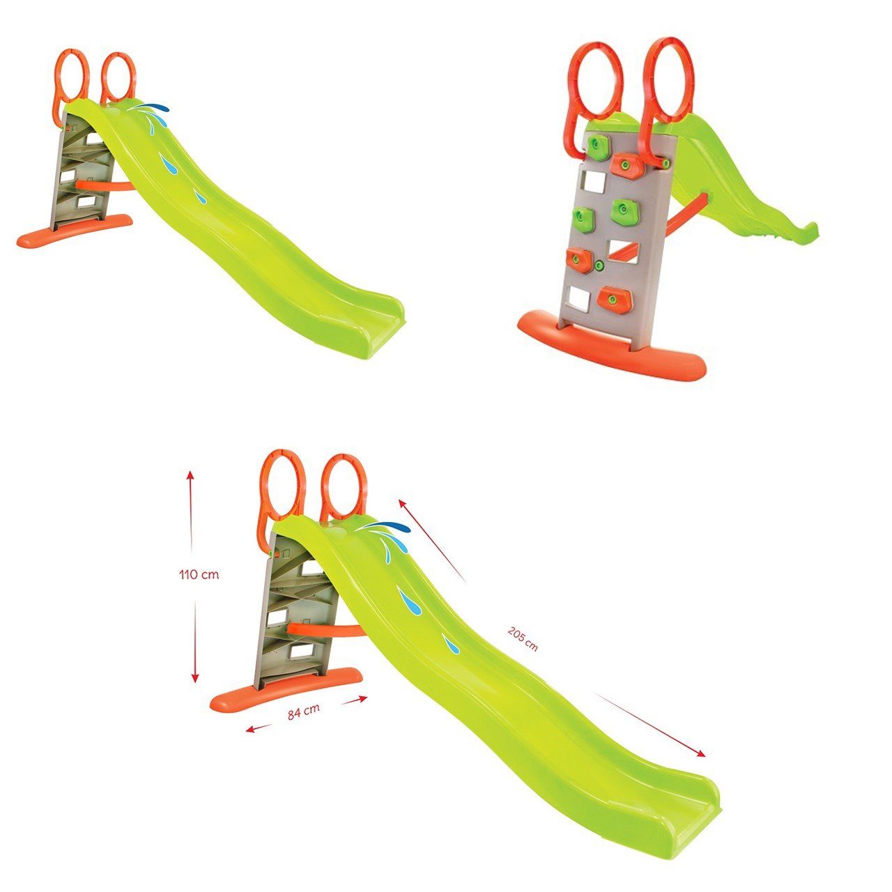 Mochtoys Rutsche Kinderrutsche, Wasserrutsche 11564 Slide, 205 cm Rutschlänge, bis 50 kg