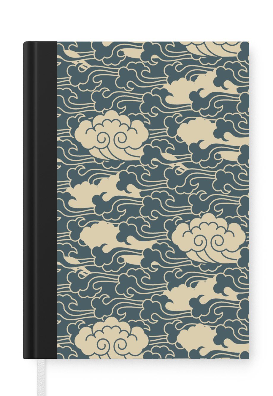 MuchoWow Notizbuch Design - Norwegisch - Wolken, Journal, Merkzettel, Tagebuch, Notizheft, A5, 98 Seiten, Haushaltsbuch | Notizbücher