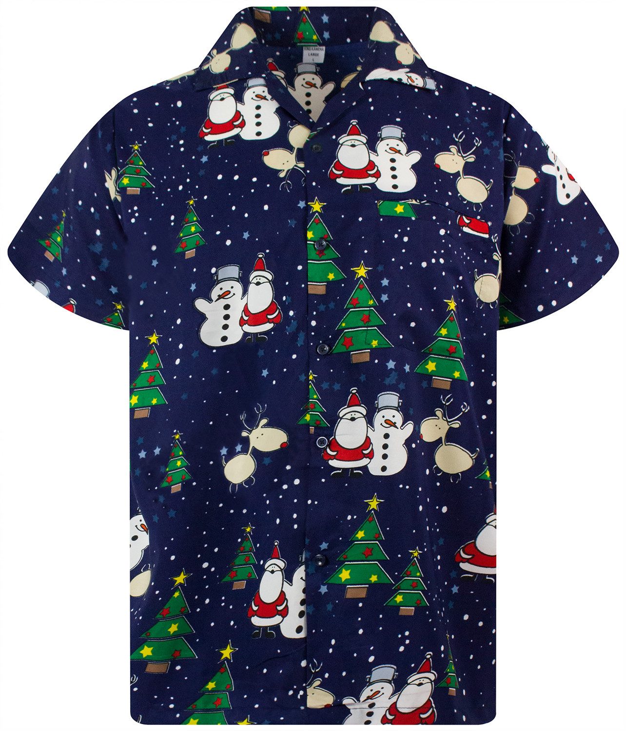 King Kameha Hawaiihemd Christmas Buddies Kurzarm günstig online kaufen