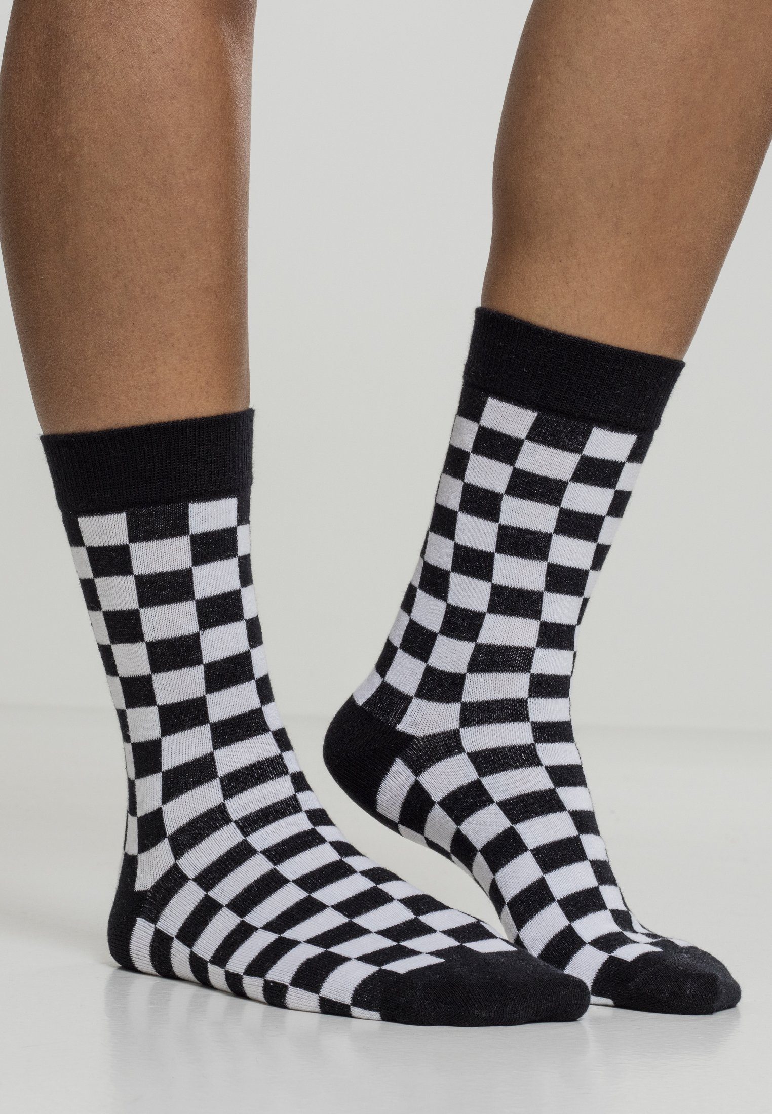 URBAN CLASSICS Freizeitsocken Accessoires Checker Socks 2-Pack (1-Paar) TB2162 black/white Checker 2-Pack